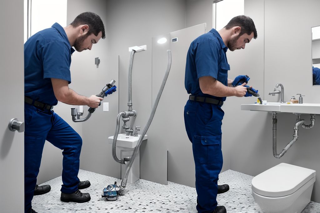 תמונה זו נוצרה על ידי NOVITA בינה מלאכותית אינסטלטור,שרברב,אינסטלטור חירום